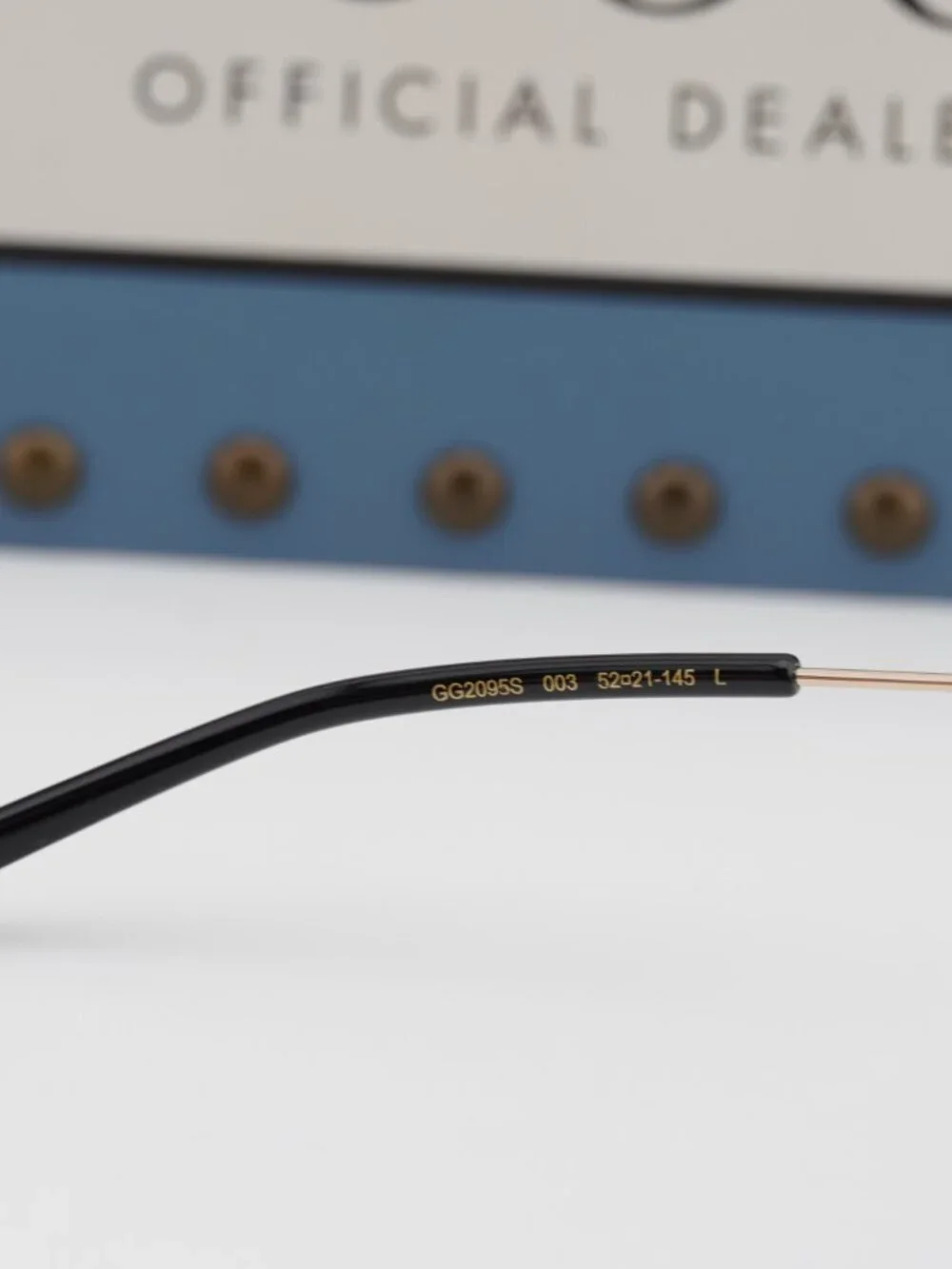 Gucci GG2095S 003 Square Sunglasses - Gold\Grey